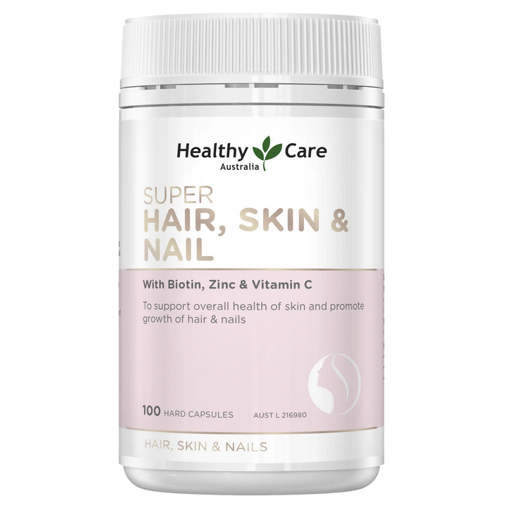 Healthy Care Super Hair, Skin &amp; Nails 100 Capsules