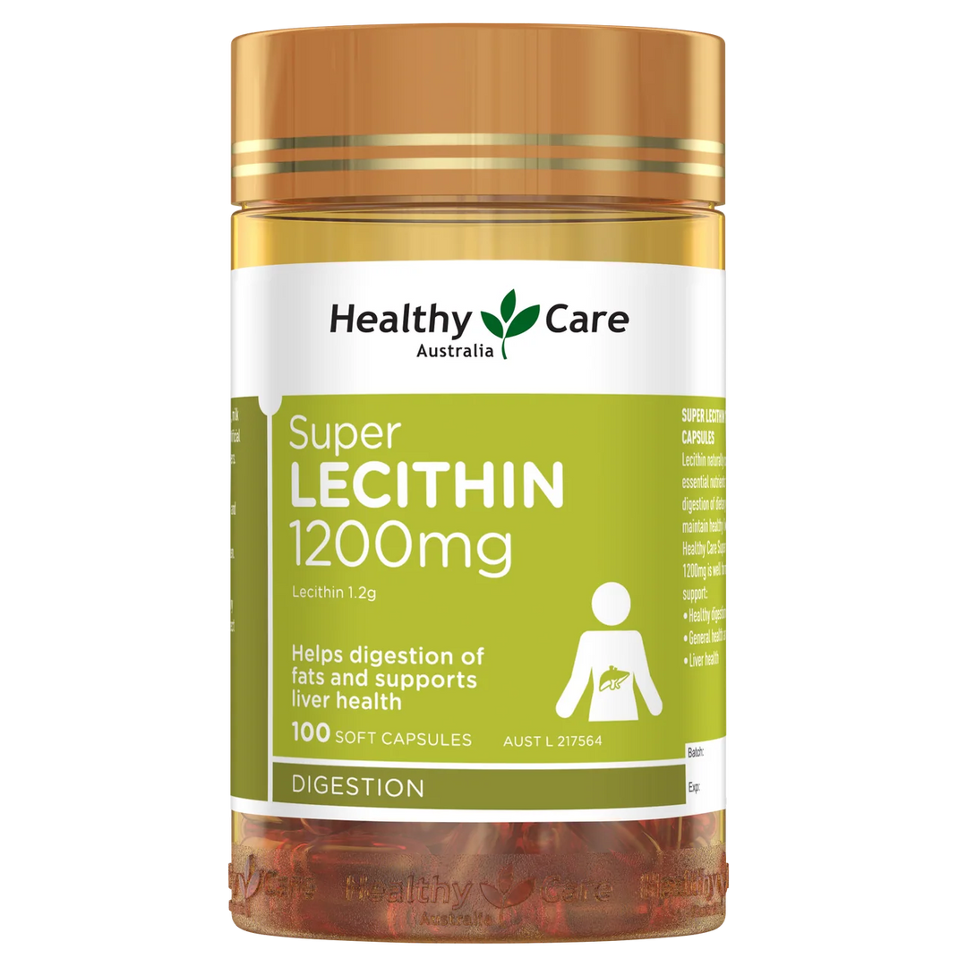Healthy Care Super Lecithin 1200mg 100 Capsules