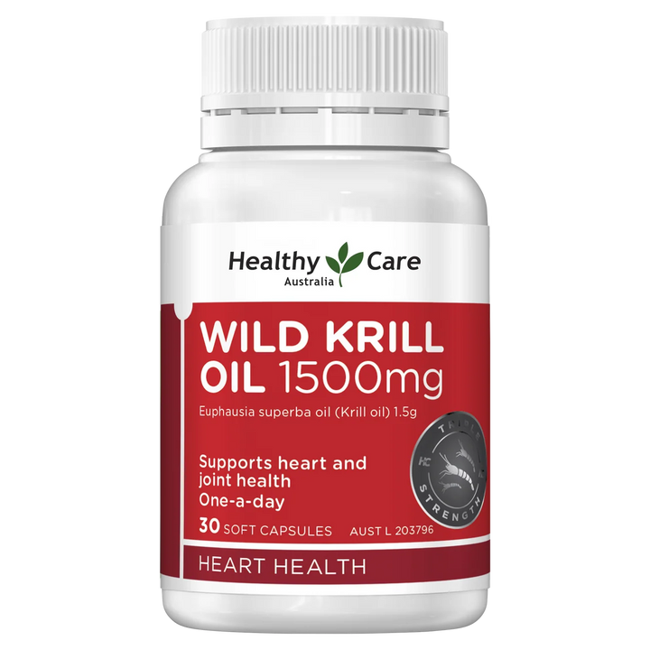 Healthy Care Wild Krill Oil 1500mg 30 Capsules
