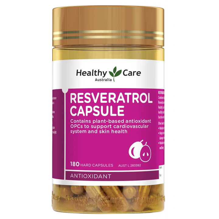 Healthy Care Resveratrol 180 Capsules