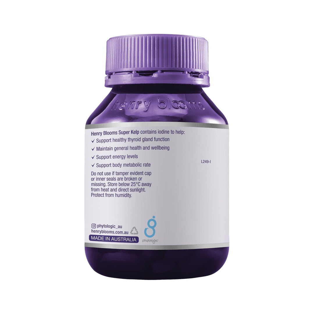 Henry Blooms Super Kelp 75 Capsules