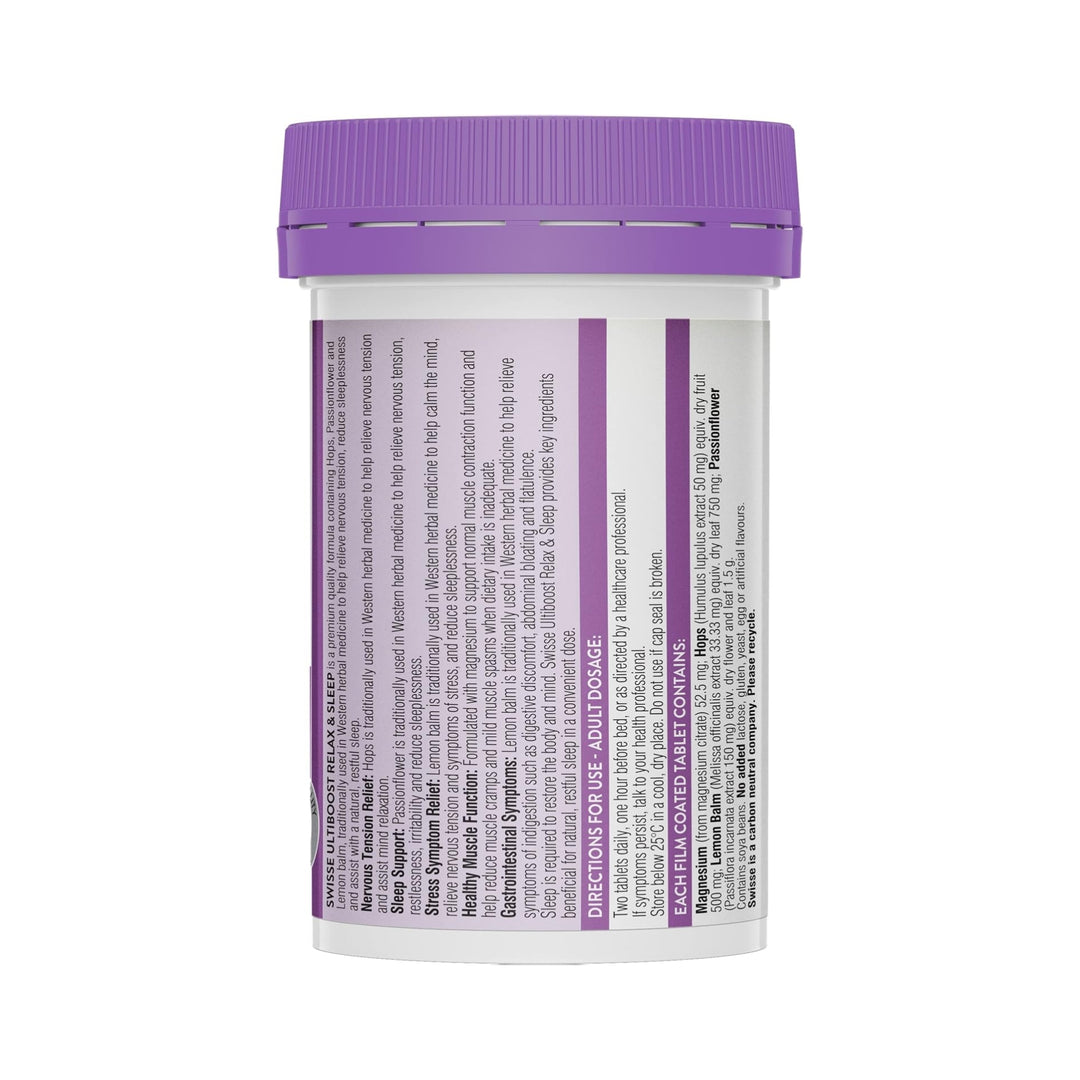 Swisse Ultiboost Relax &amp; Sleep 60 Tablets