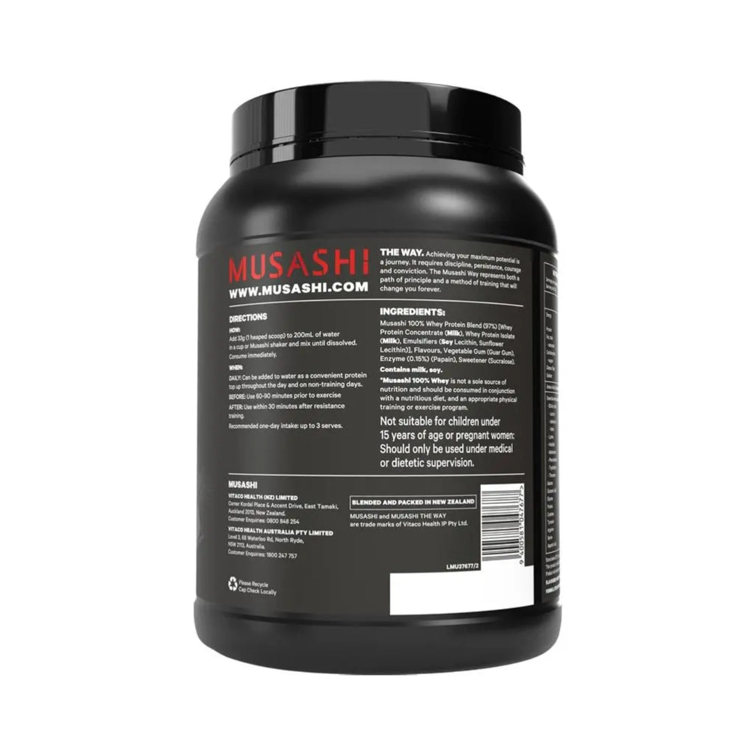 Musashi 100% Whey Protein Powder Vanilla 900 g