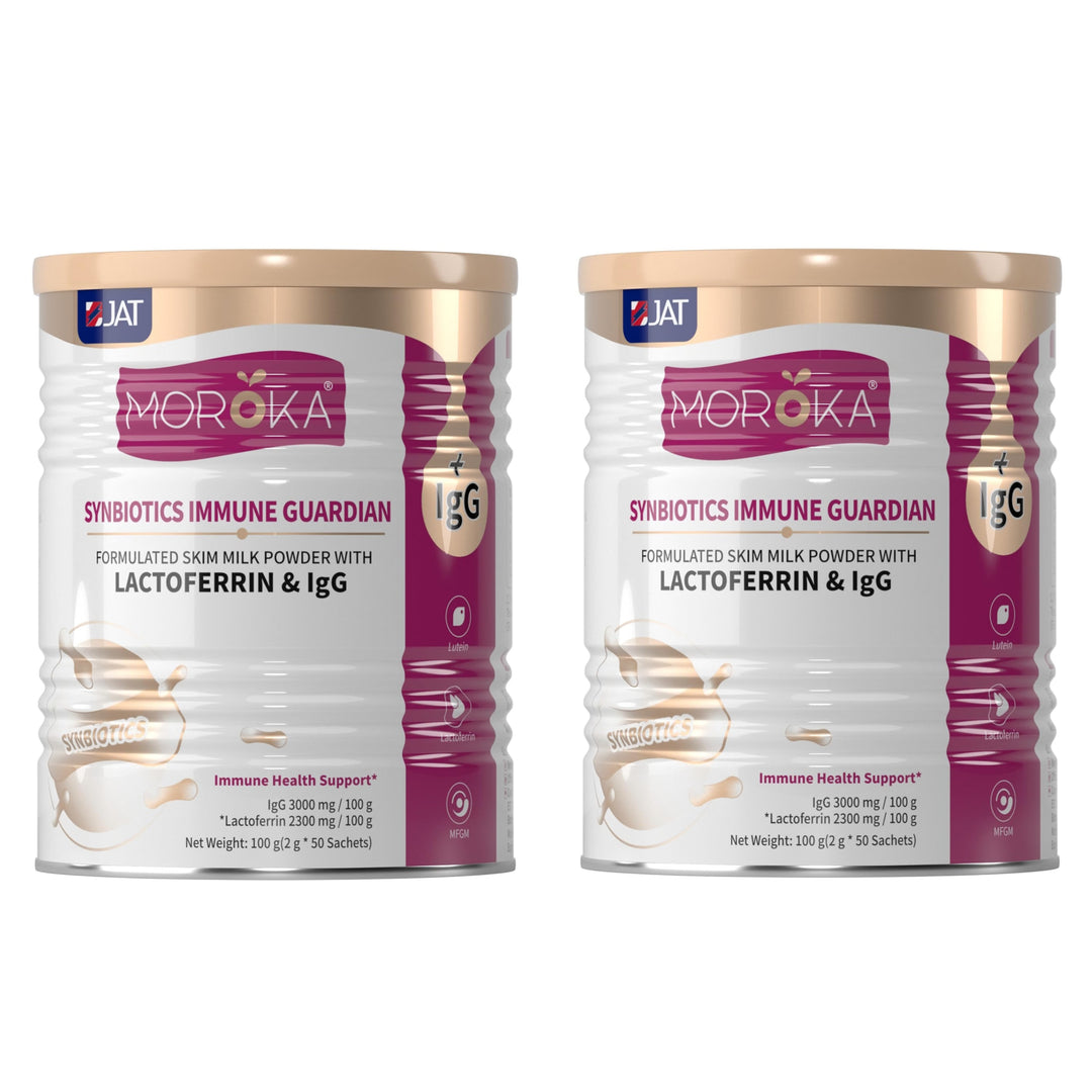Moroka Synbiotics Immune Guardian Formulated Skim Milk Powder with Lactoferrin &amp; IgG 100 g
