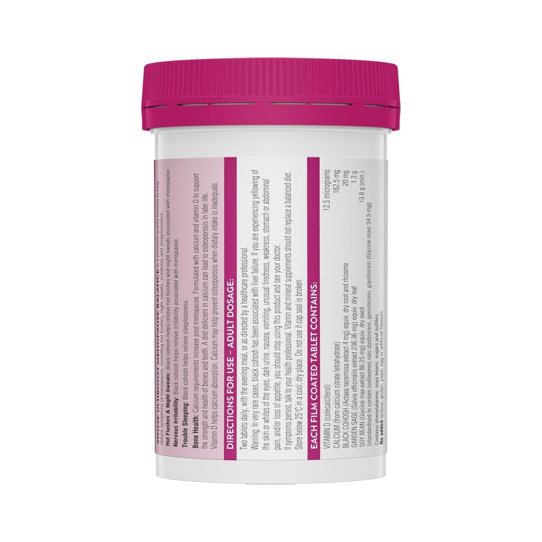 Swisse Ultiboost Menopause Balance 60 Tablets
