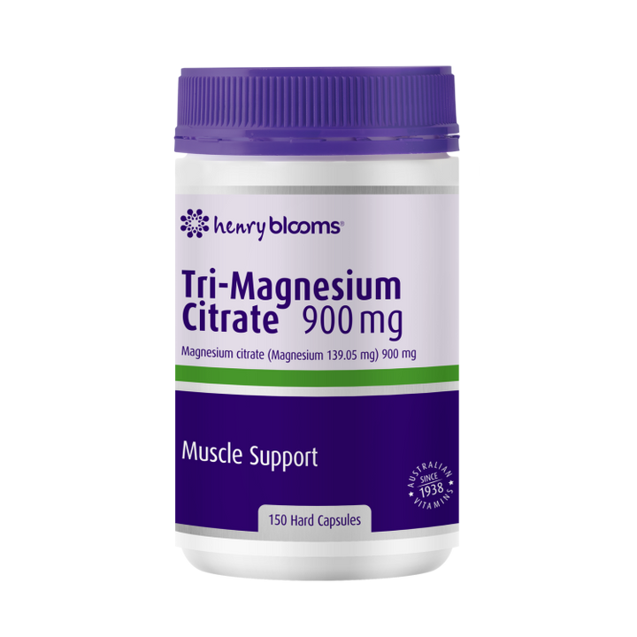 Henry Blooms Tri-Magnesium Citrate 900mg 150 Capsules
