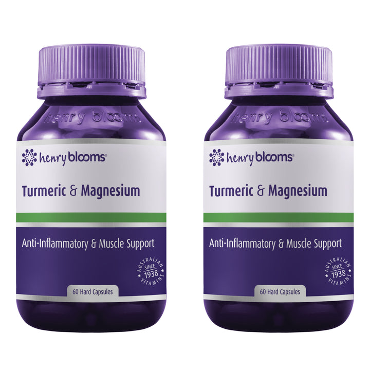 Henry Blooms Turmeric and Magnesium 60 Capsules