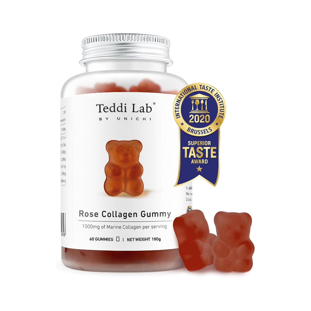 Teddi Lab by Unichi Rose Collagen Gummy 60 Gummies