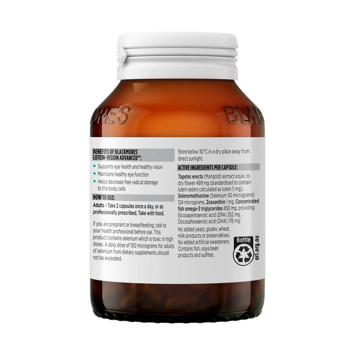 Blackmores Lutein-Vision Advanced™ 60 Capsules