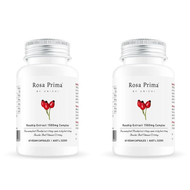 Unichi Rosa Prima Rosehip Extract 1500MG Complex 60 Capsules