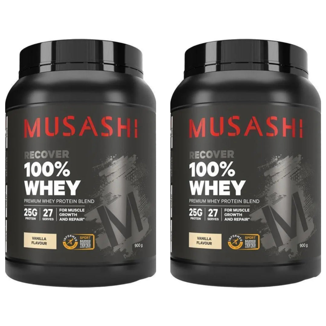 Musashi 100% Whey Protein Powder Vanilla 900 g