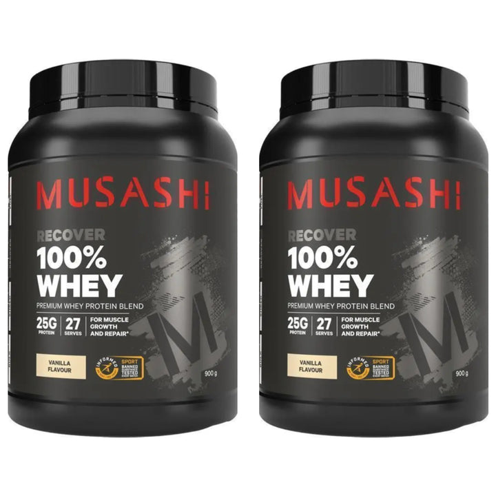 Musashi 100% Whey Protein Powder Vanilla 900 g