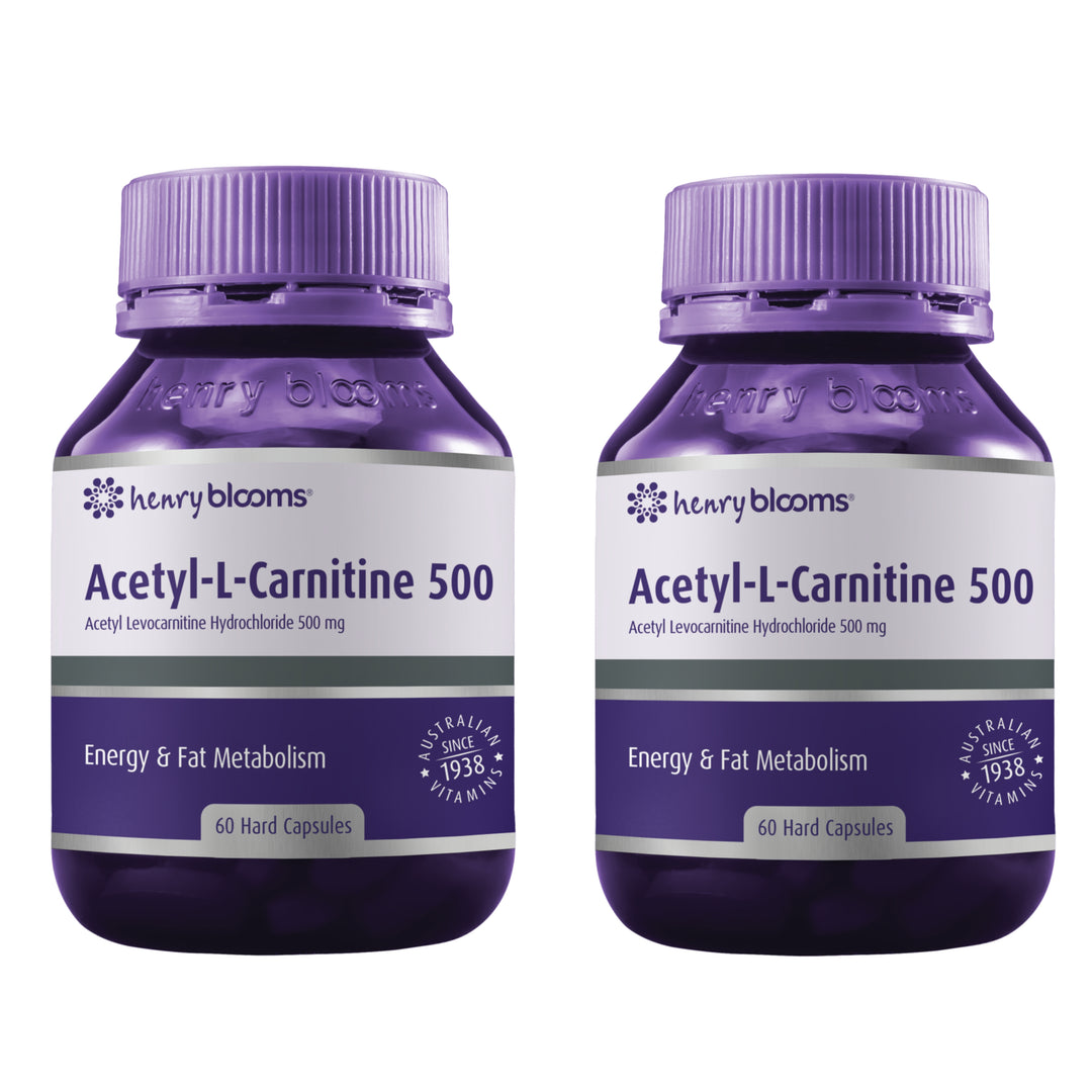 Henry Blooms Acetyl L-Carnitine 500mg 60 Capsules