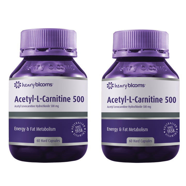 Henry Blooms Acetyl L-Carnitine 500mg 60 Capsules