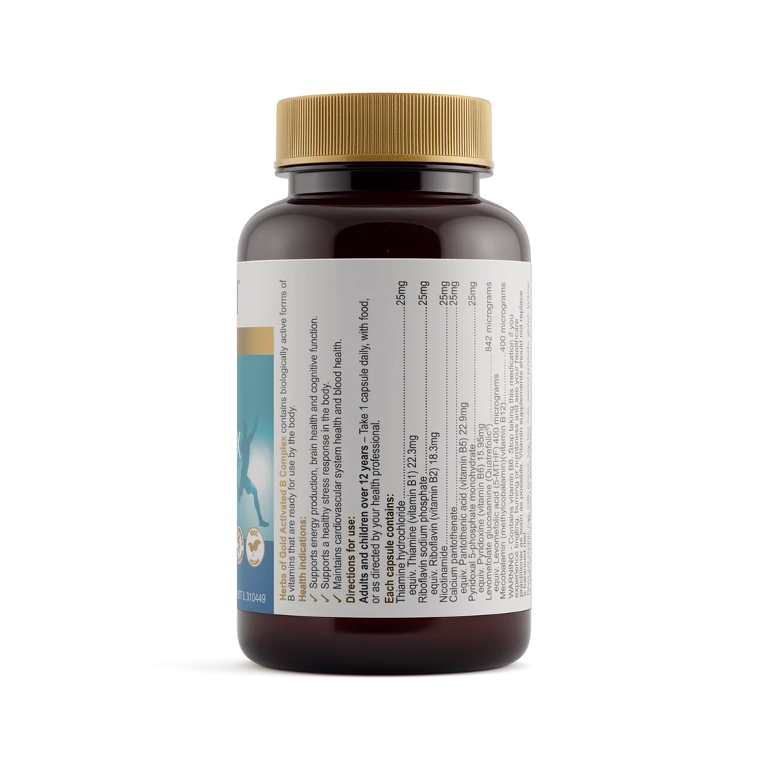 Herbs of Gold Activated B Complex 60 Capsules
