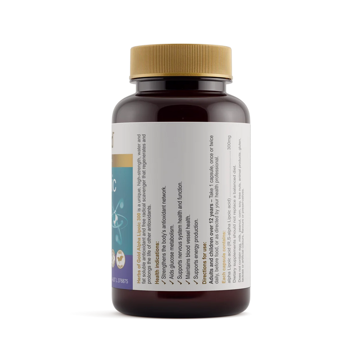 Herbs of Gold Alpha Lipoic 300 60 Capsules