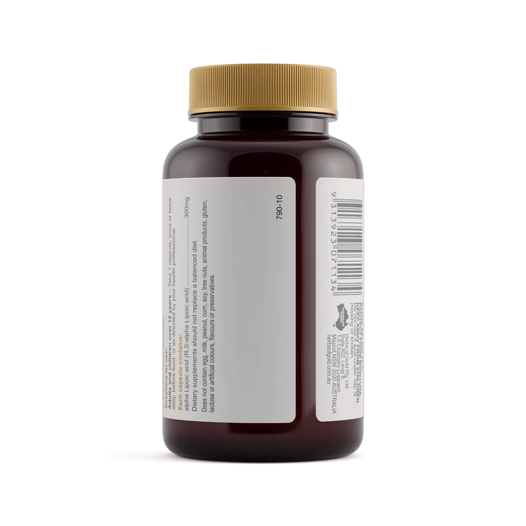 Herbs of Gold Alpha Lipoic 300 60 Capsules