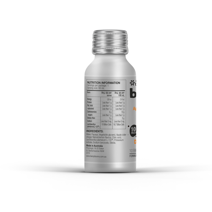 Henry Blooms BellyMe Digest Cleanse Papaya + ACV 60 mL