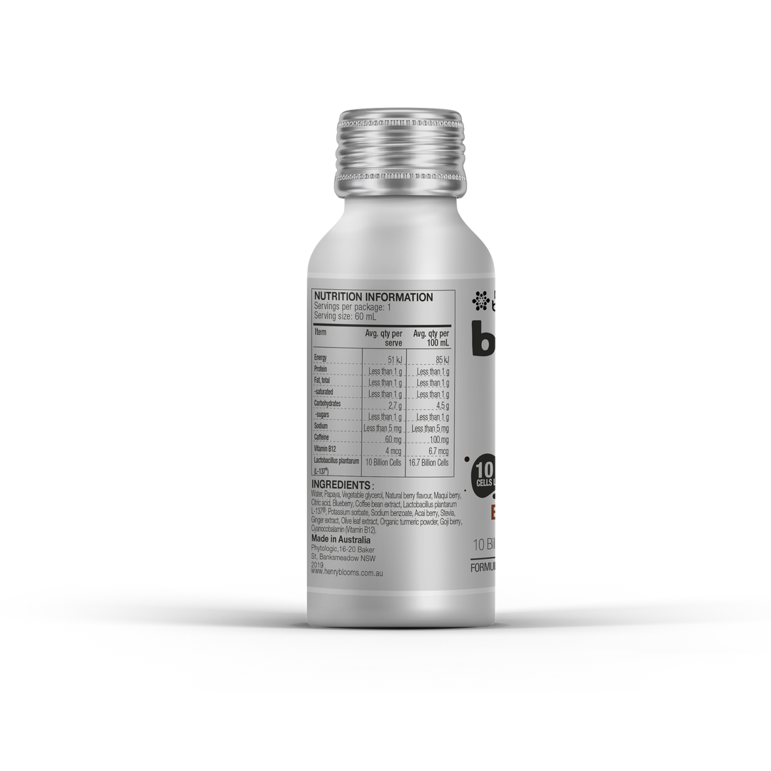 Henry Blooms BellyMe Energy Fuel Caffeine + B12 60 mL