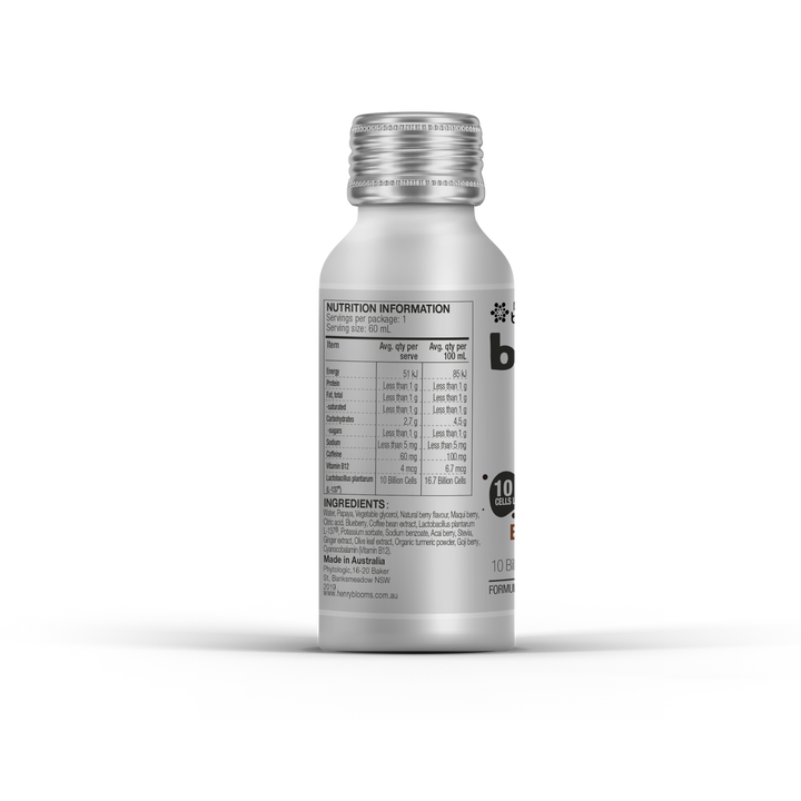 Henry Blooms BellyMe Energy Fuel Caffeine + B12 60 mL