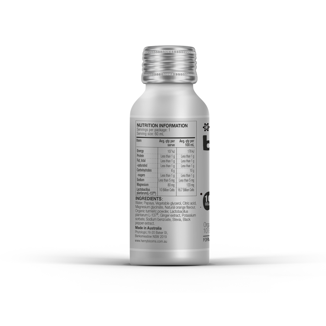 Henry Blooms BellyMe Muscle Boost Turmeric + Magnesium 60 mL