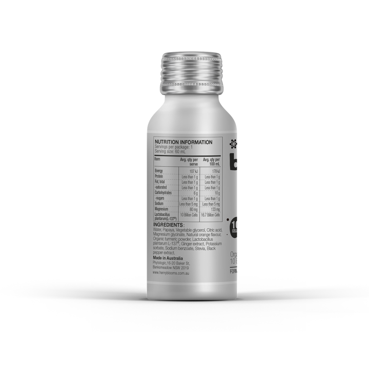 Henry Blooms BellyMe Muscle Boost Turmeric + Magnesium 60 mL