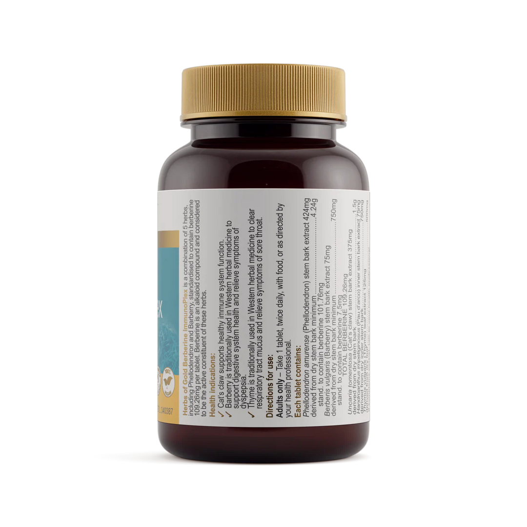 Herbs of Gold Berberine ImmunoPlex 30 Tablets