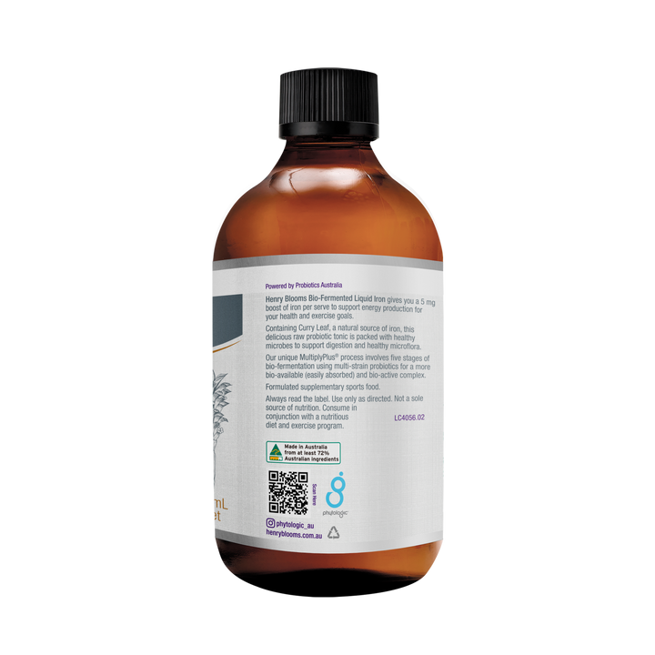 Henry Blooms Bio-Fermented Liquid Iron 500 mL