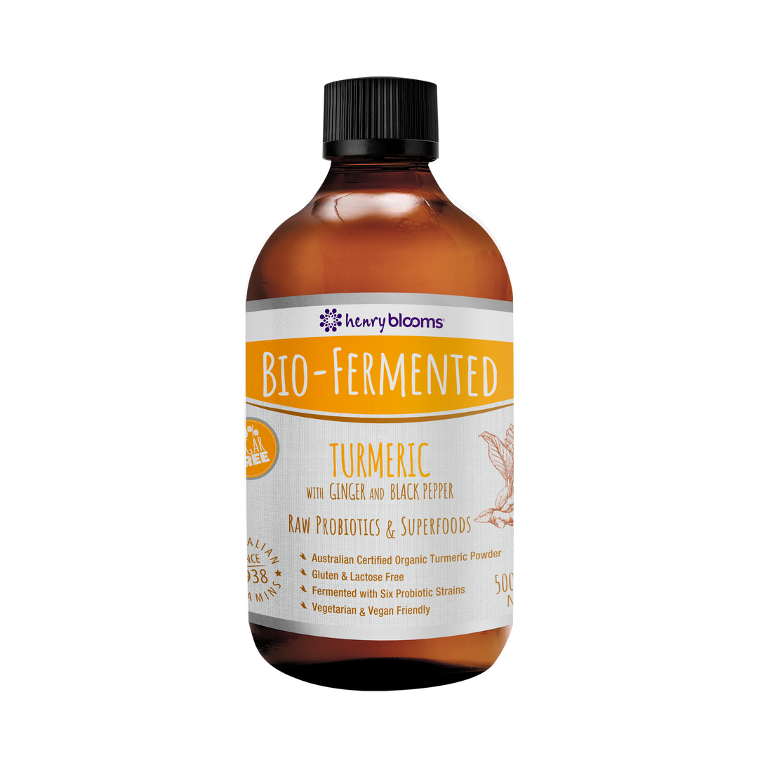 Henry Blooms Bio-Fermented Turmeric with Ginger and Black Pepper 500 mL
