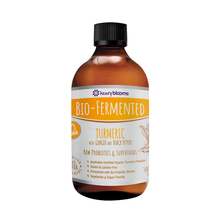 Henry Blooms Bio-Fermented Turmeric with Ginger and Black Pepper 500 mL