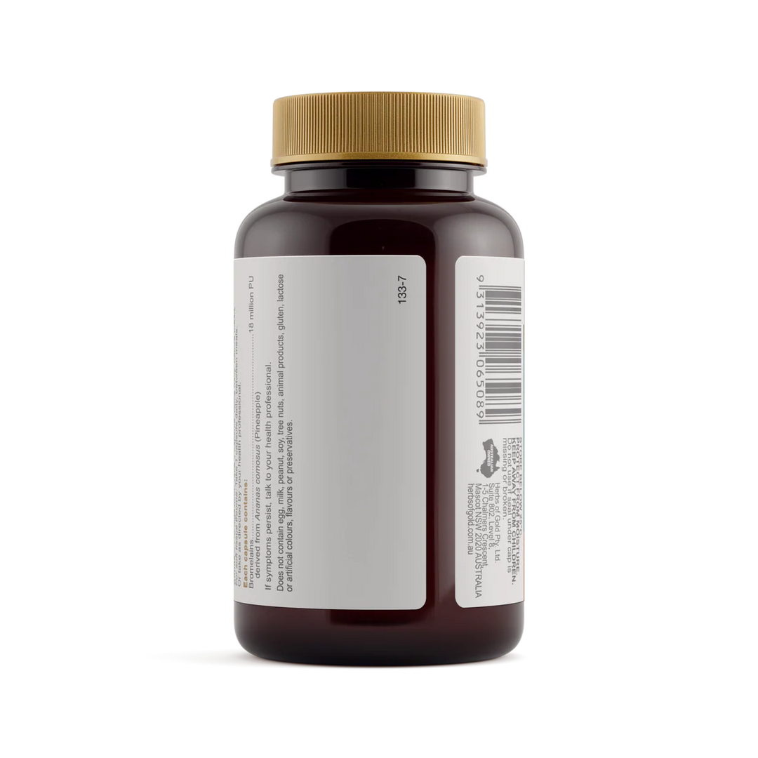 Herbs of Gold Bromelain Forte 60 Capsules
