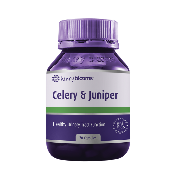 Henry Blooms Celery &amp; Juniper 70 Capsules