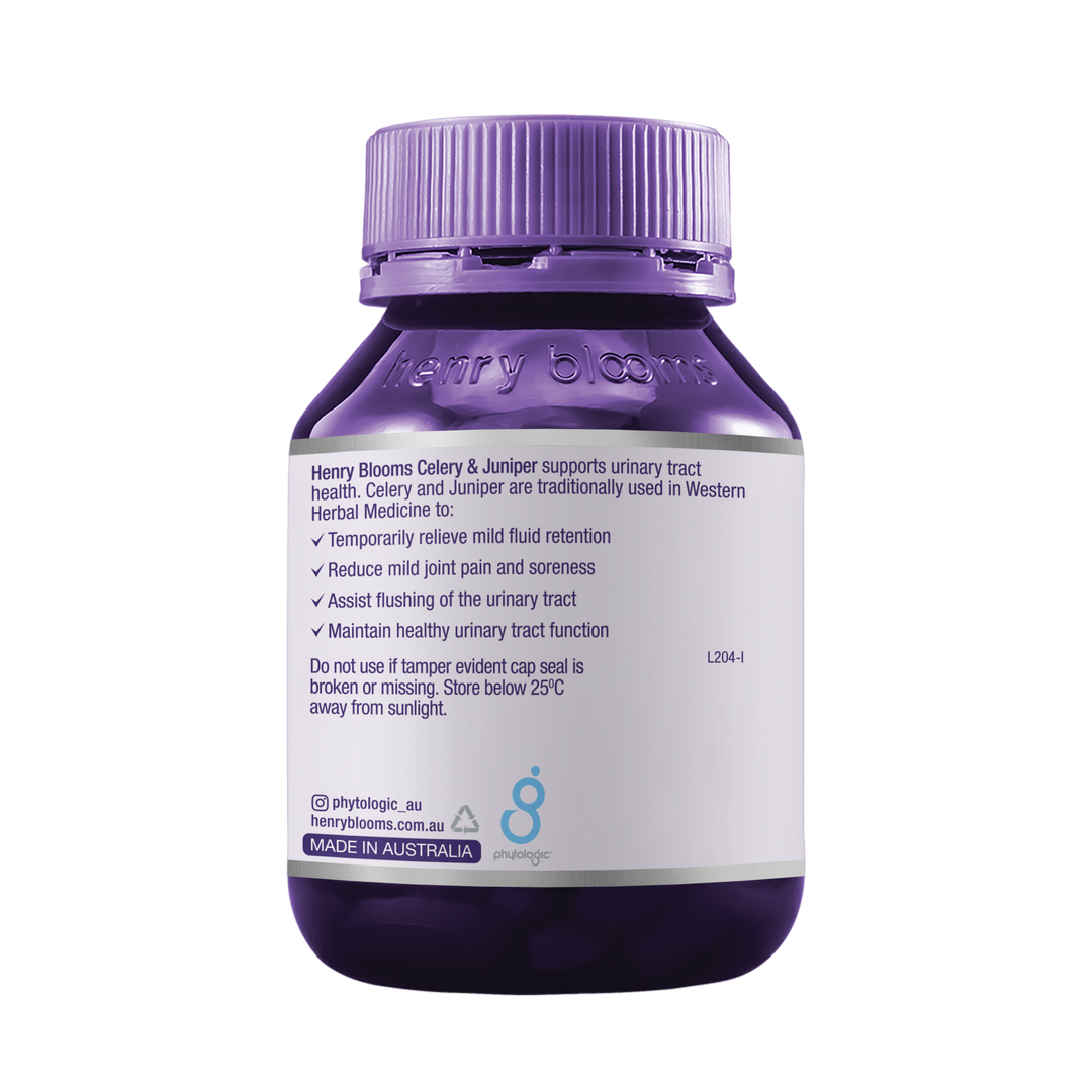 Henry Blooms Celery &amp; Juniper 70 Capsules
