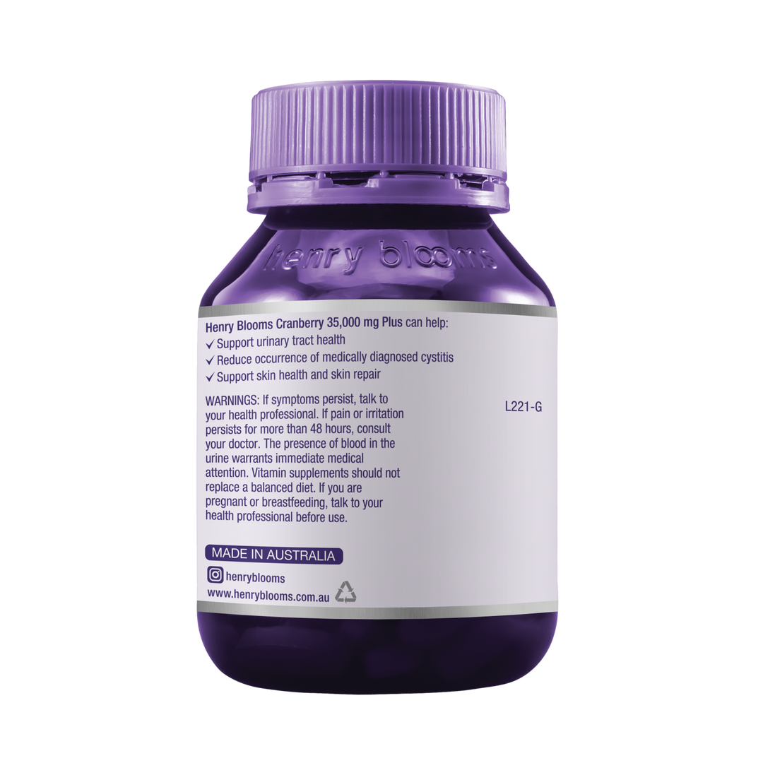 Henry Blooms Cranberry 35,000mg Plus 30 Capsules