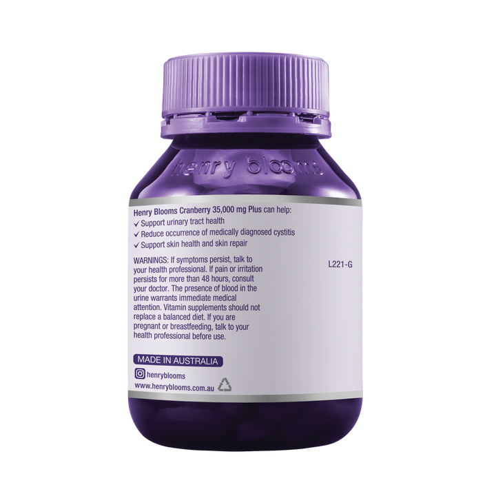 Henry Blooms Cranberry 35,000mg Plus 30 Capsules