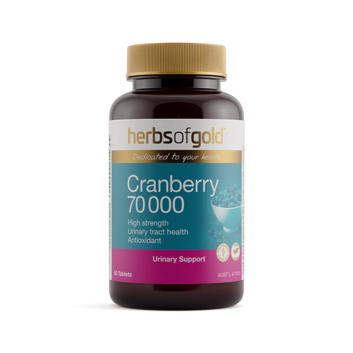 Herbs of Gold Cranberry 70 000 50 Tablets