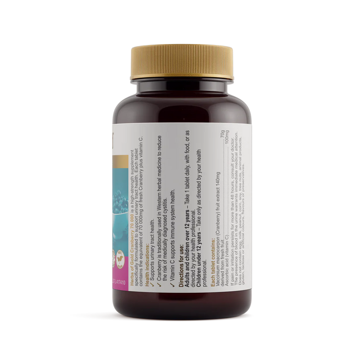 Herbs of Gold Cranberry 70 000 50 Tablets