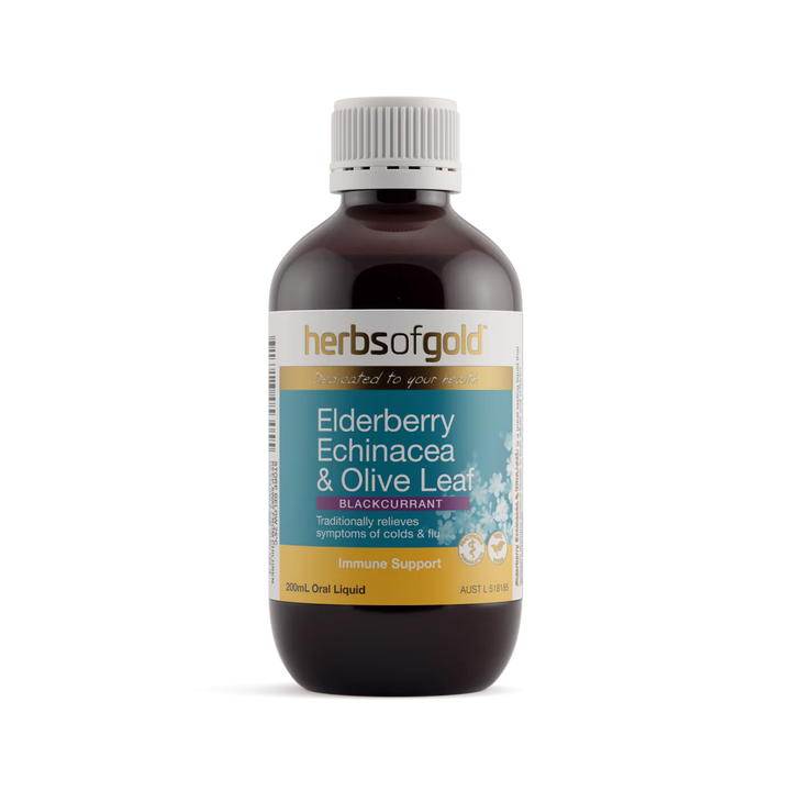 Herbs of Gold Elderberry Echinacea &amp; Olive Leaf 200 ML