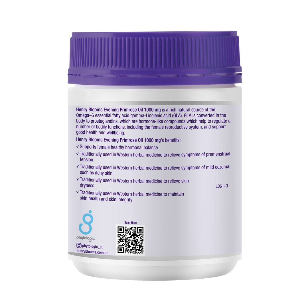 Henry Blooms Evening Primrose Oil 1000mg 200 Capsules