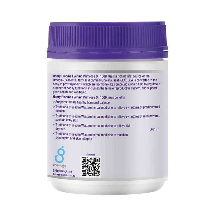 Henry Blooms Evening Primrose Oil 1000mg 200 Capsules