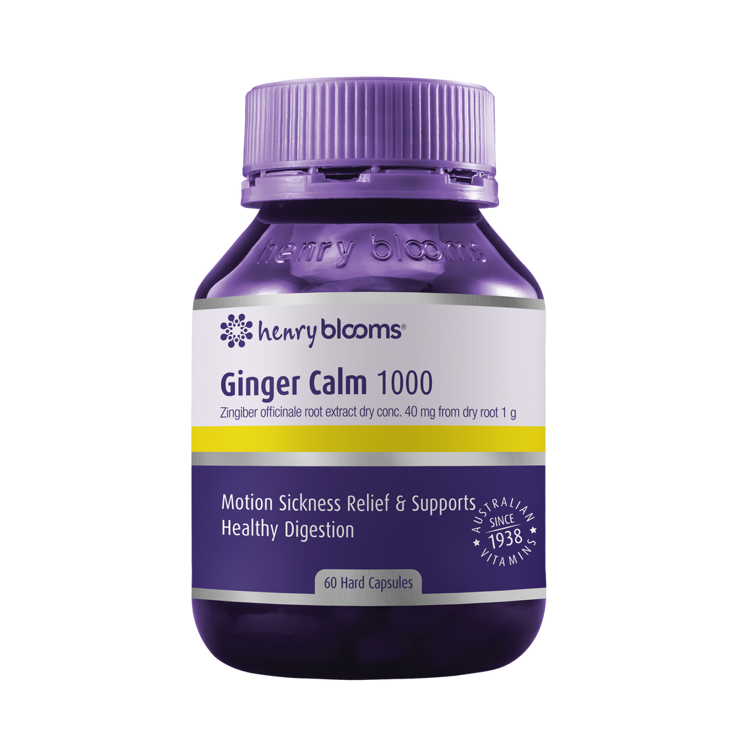 Henry Blooms Ginger Calm 1000mg 60 Capsules