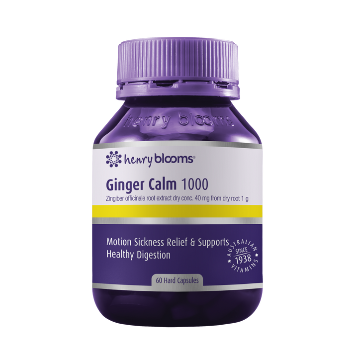 Henry Blooms Ginger Calm 1000mg 60 Capsules