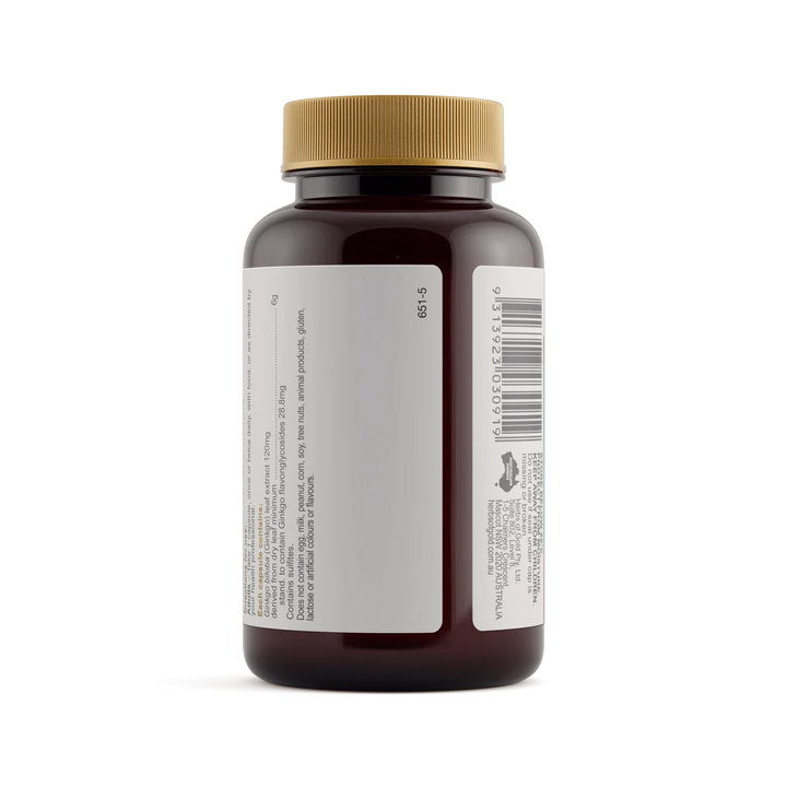 Herbs of Gold Ginkgo Biloba 6000 60 Capsules