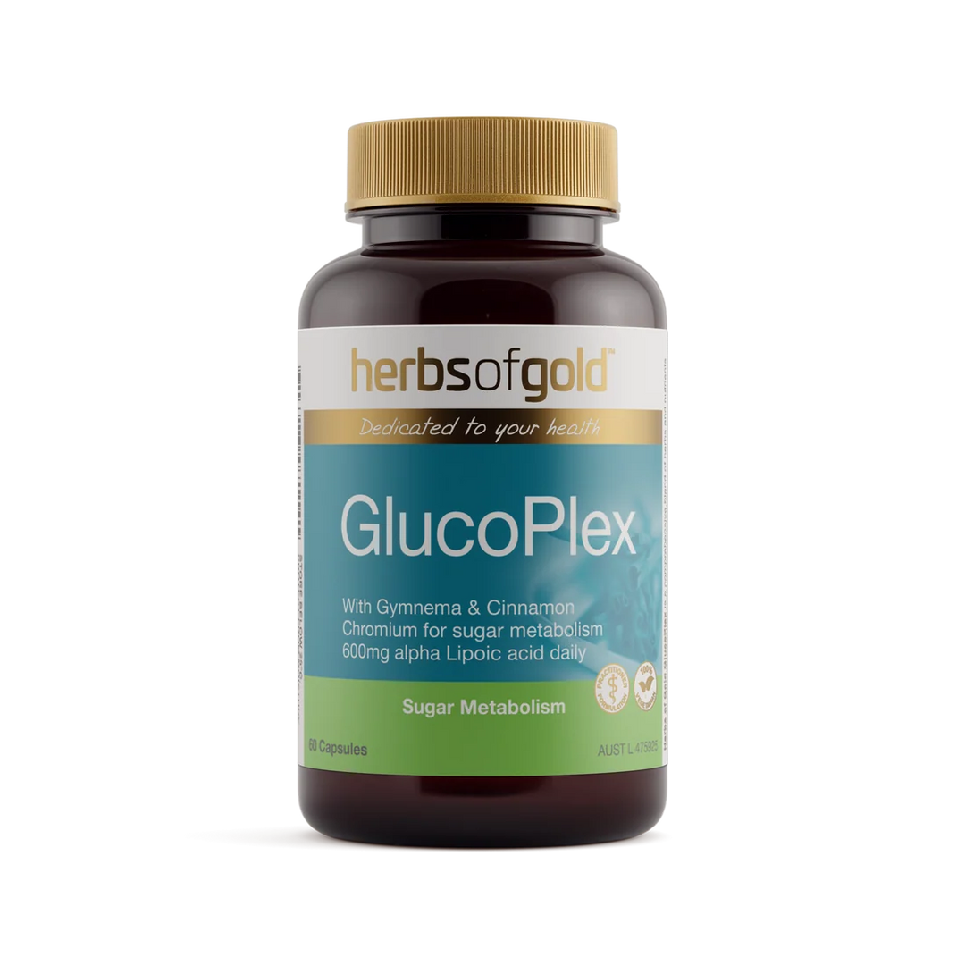 Herbs of Gold Glucoplex 60 Capsules