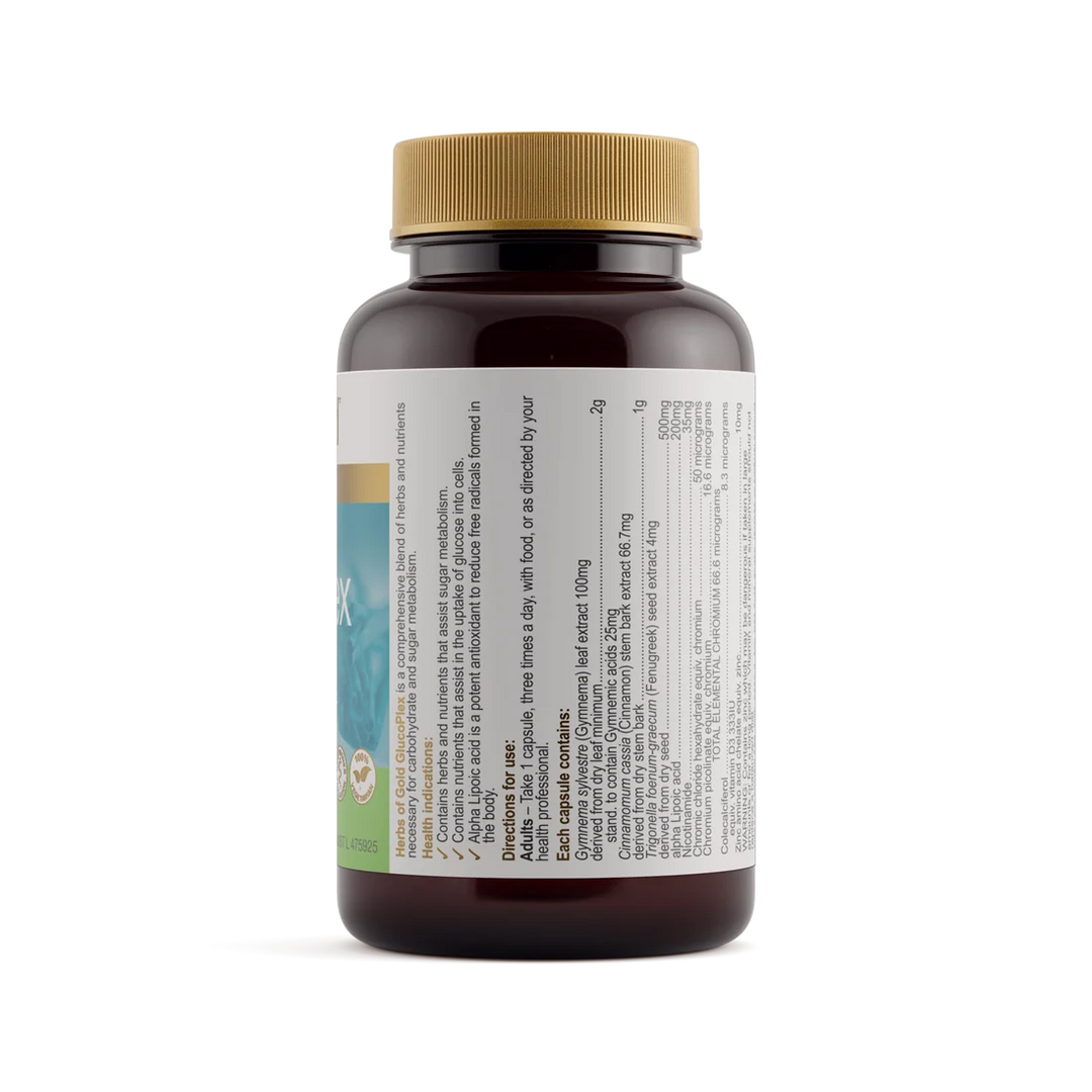 Herbs of Gold Glucoplex 60 Capsules