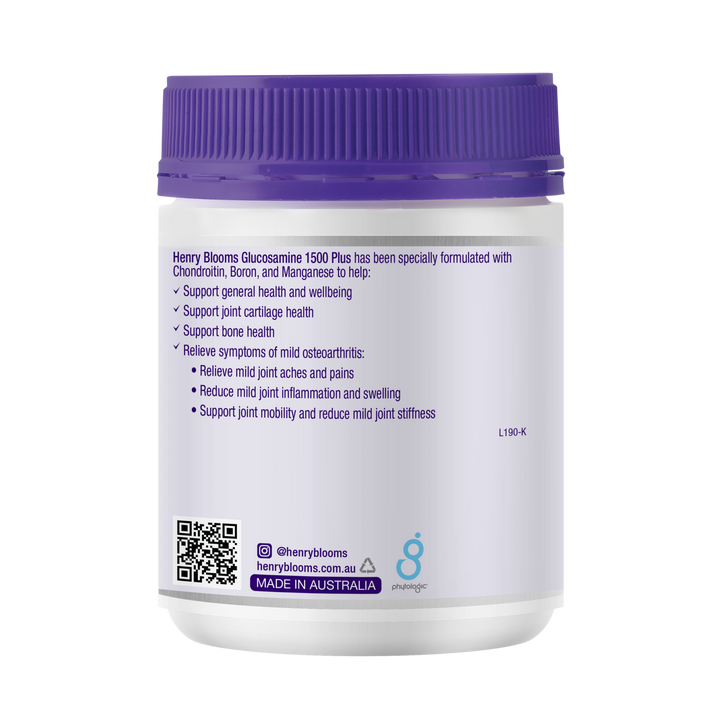 Henry Blooms Glucosamine 1500 Plus 180 Tablets