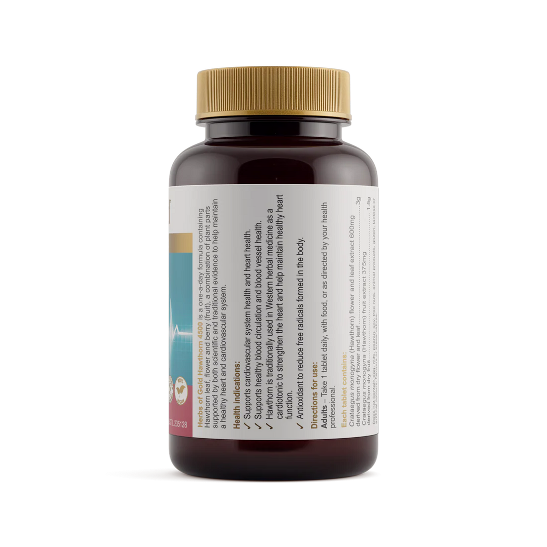 Herbs of Gold Hawthorn 4500 60 Tablets