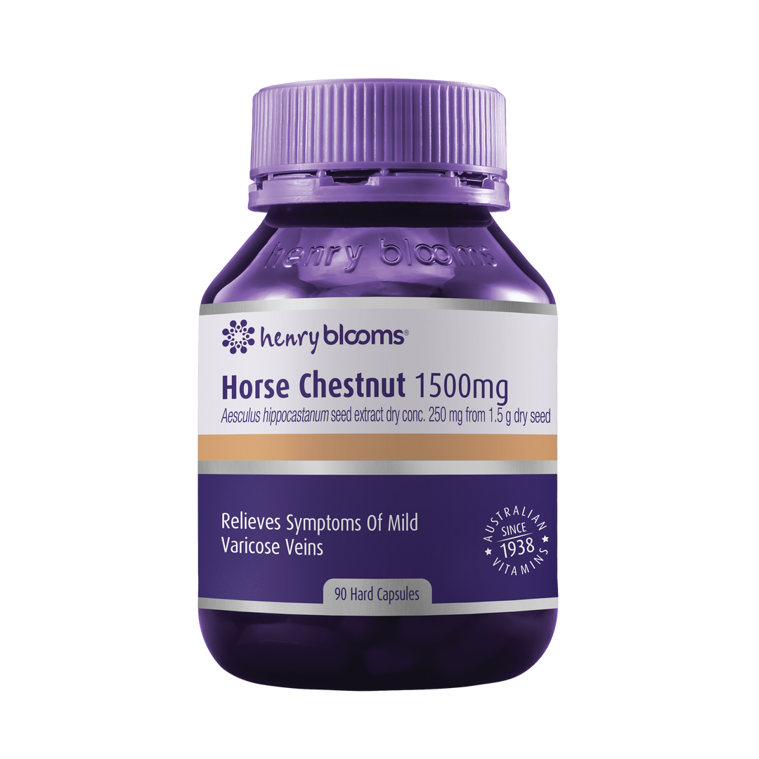 Henry Blooms Horse Chestnut 1500mg 90 Capsules