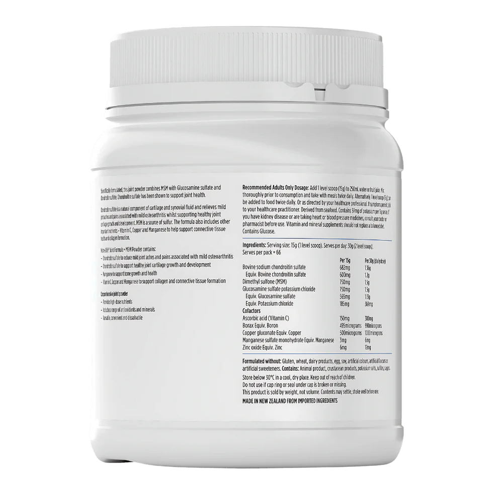 Nutra-Life Joint Formula + MSM Lemon Powder 1kg