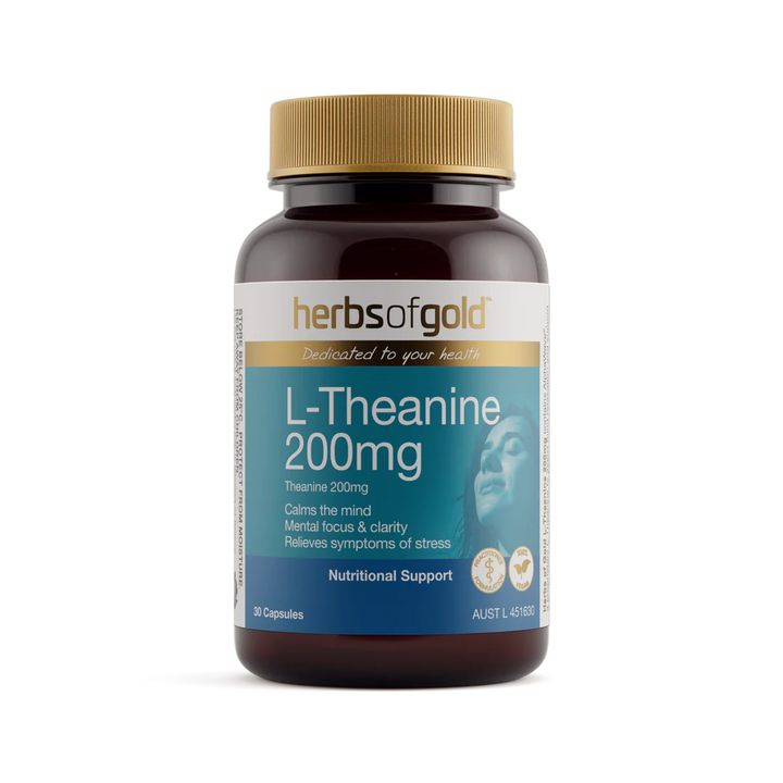 Herbs of Gold L-Theanine 200mg 30 Capsules
